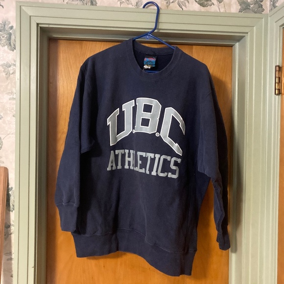 Vintage UBC Athletics Sweatshirt Size Large Crafted with Pride in USA - Picture 1 of 5